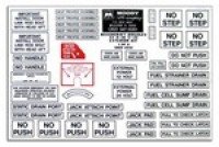 Cessna Cockpit Placard Set