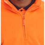 BEESWIFT BSZSSENOR HI-VIS ORANGE ZIPPED SWEATSHIRT EN471