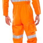 BEESWIFT RSC RAILSPEC HI-VIS ORANGE COVERALL