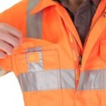 BEESWIFT RSC RAILSPEC HI-VIS ORANGE COVERALL