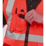 BEESWIFT WCENGEXECRE EXECUTIVE HI-VIS WAISTCOAT RED