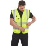BEESWIFT WCENGEXEC EXECUTIVE VEST HI-VIS WAISTCOAT YELLOW