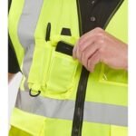 BEESWIFT WCENGEXEC EXECUTIVE VEST HI-VIS WAISTCOAT YELLOW