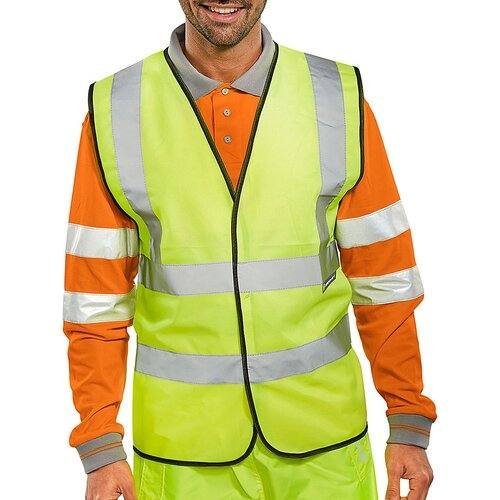 BEESWIFT WCENG BSEEN EN ISO 20471 HI-VIS YELLOW VEST