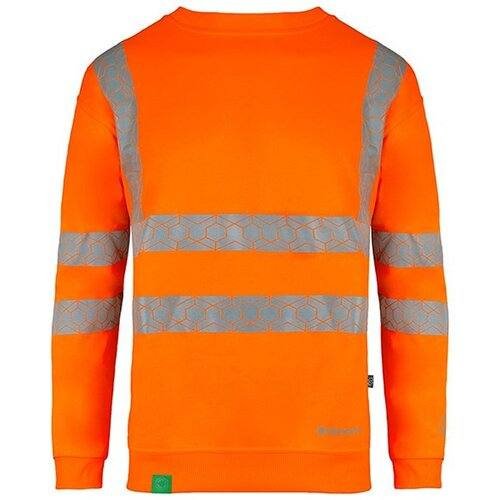 BEESWIFT EWCSSOR ENVIROWEAR RECYCLABLE HI-VIS SWEATSHIRT ORANGE
